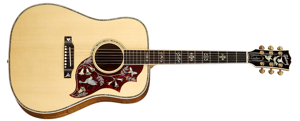 gibson acoustic guitar with floral inlay  ̹ ˻