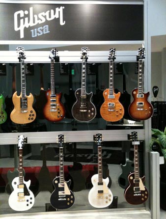 Gibson NAMM Wall of Guitars