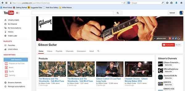 Gibson YouTube
