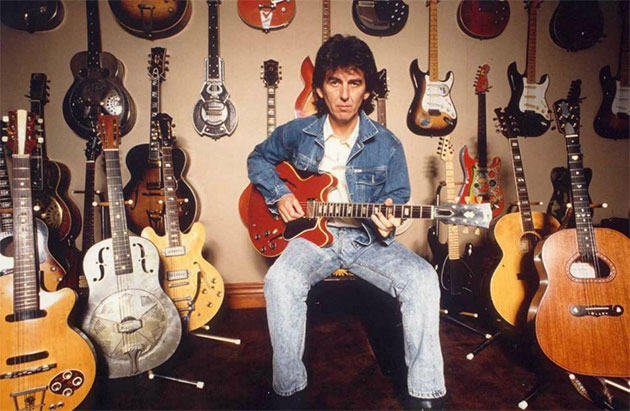 George Harrison’s collection in the ’80s; ‘Lucy’ is on the 