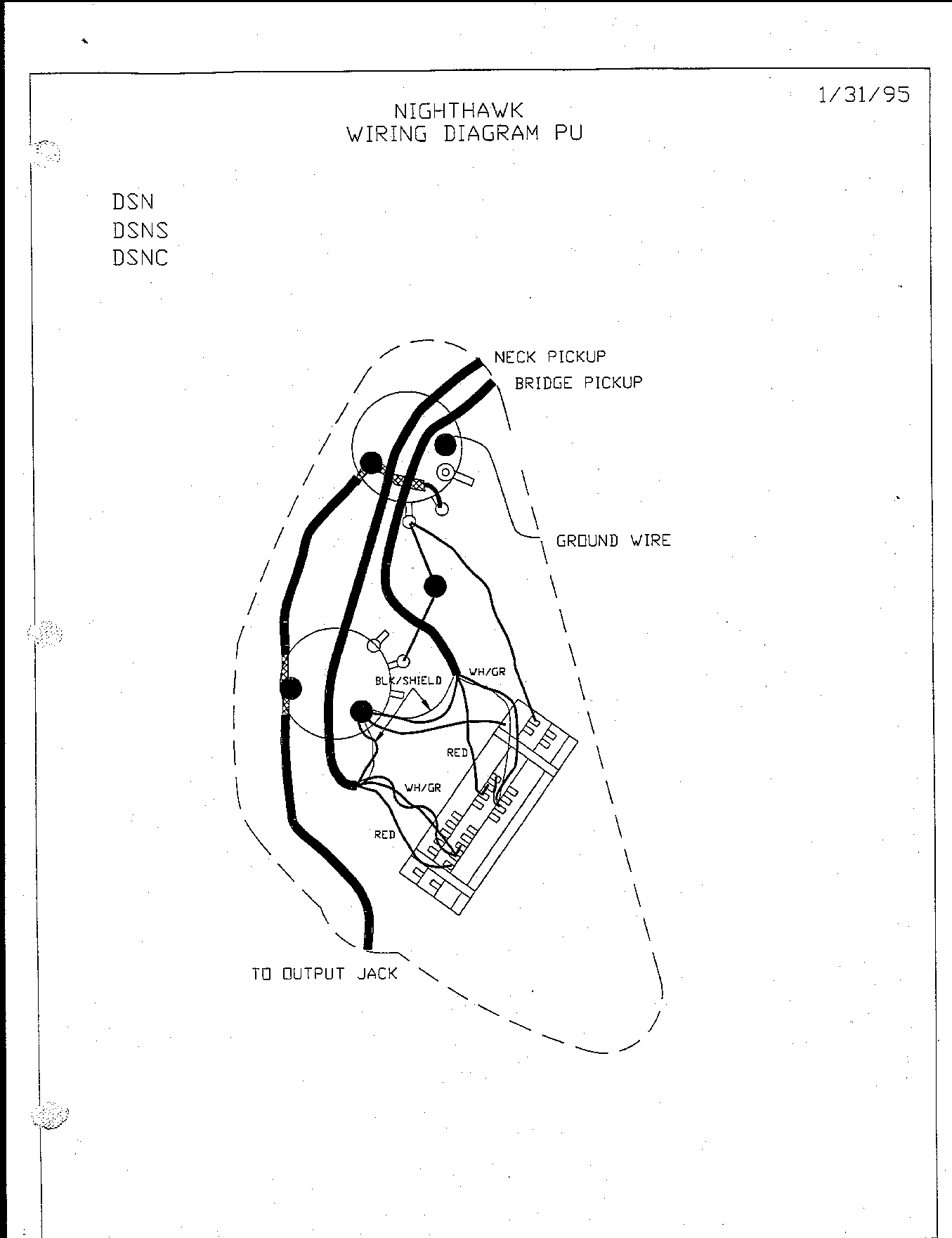 Original Gibson & Epiphone Guitar Wirirng Diagrams