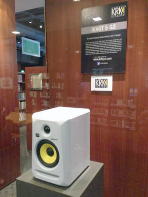 KRK Rokit 5 display booth up-close