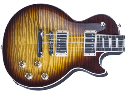 LPS716TOCH1 NF 05 - 2016 Gibson Limited Edition Les Paul Standard 7 String LP Amber-Rare!