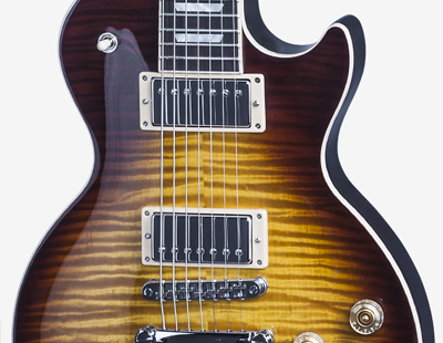 LPS716TOCH1 NF 06 - 2016 Gibson Limited Edition Les Paul Standard 7 String LP Amber-Rare!