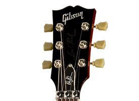 Headstock - Gibson Custom Shop Alex Lifeson Signature Axcess Les Paul Viceroy Brown